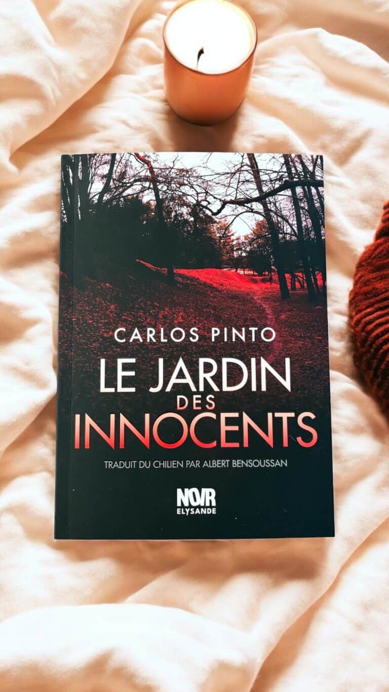 Couverture du roman Le Jardin des innocents de Carlos Pinto, thriller chilien sociétal sur les cabinets d’avortement clandestins