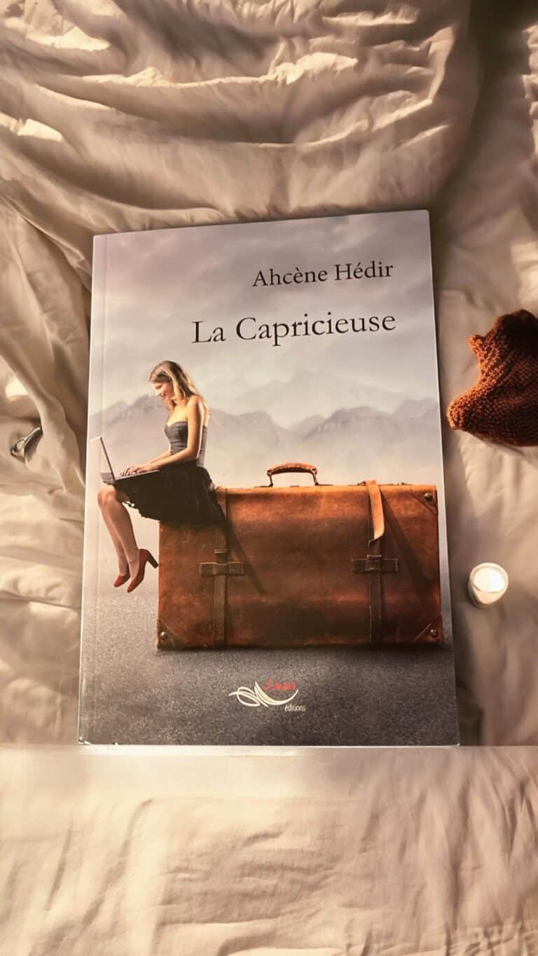 Couverture du roman La Capricieuse d’Ahcène Hédir, récit psychologique à la construction théâtrale